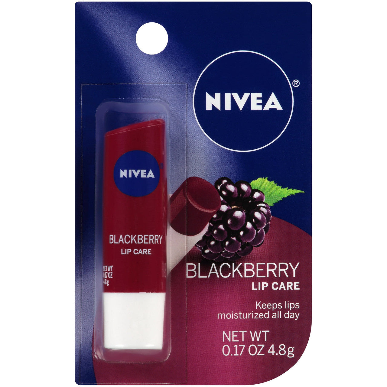 Nivea Lip Care Blackberry, 0.17 Oz